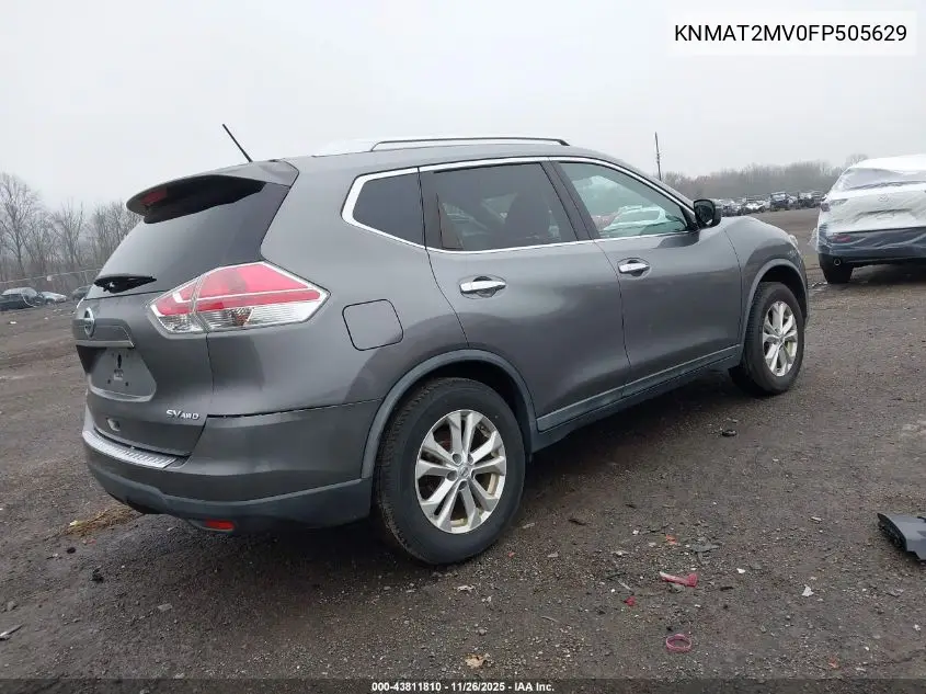 KNMAT2MV0FP505629 2015 Nissan Rogue Sv