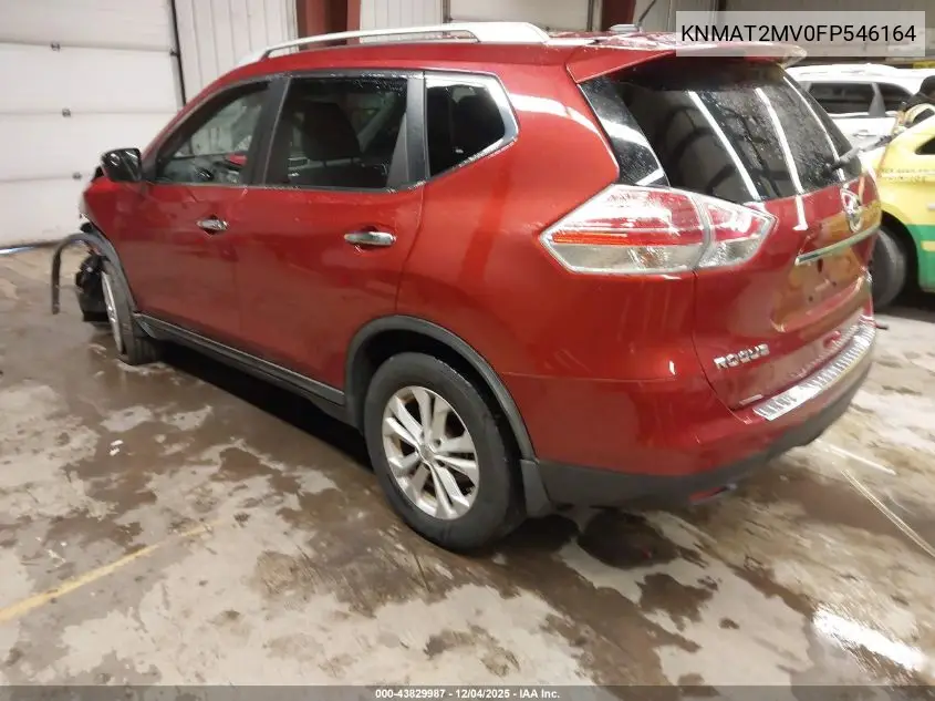 KNMAT2MV0FP546164 2015 Nissan Rogue Sv