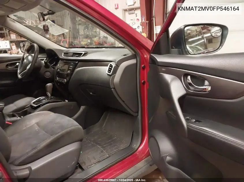 KNMAT2MV0FP546164 2015 Nissan Rogue Sv