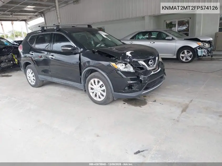 KNMAT2MT2FP574126 2015 Nissan Rogue S