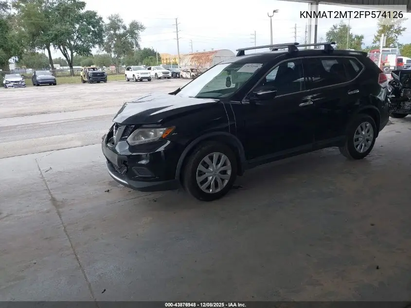 KNMAT2MT2FP574126 2015 Nissan Rogue S