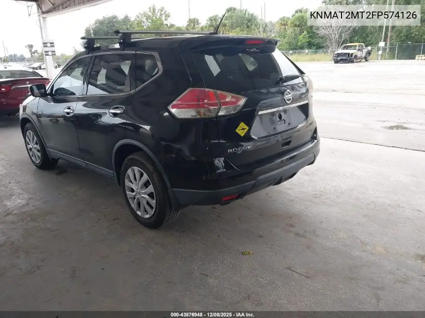 KNMAT2MT2FP574126 2015 Nissan Rogue S