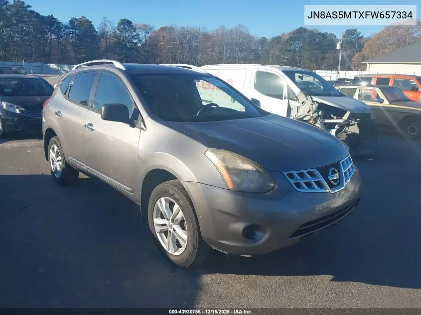 JN8AS5MTXFW657334 2015 Nissan Rogue Select S