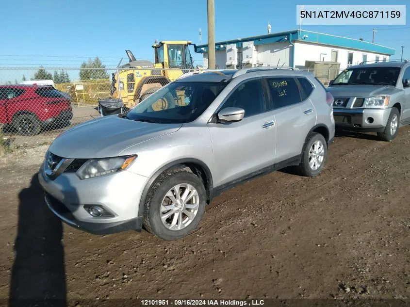 2016 Nissan Rogue VIN: 5N1AT2MV4GC871159 Lot: 12101951