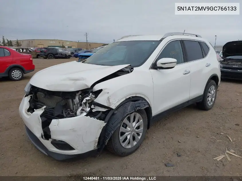 5N1AT2MV9GC766133 2016 Nissan Rogue S/Sl/Sv
