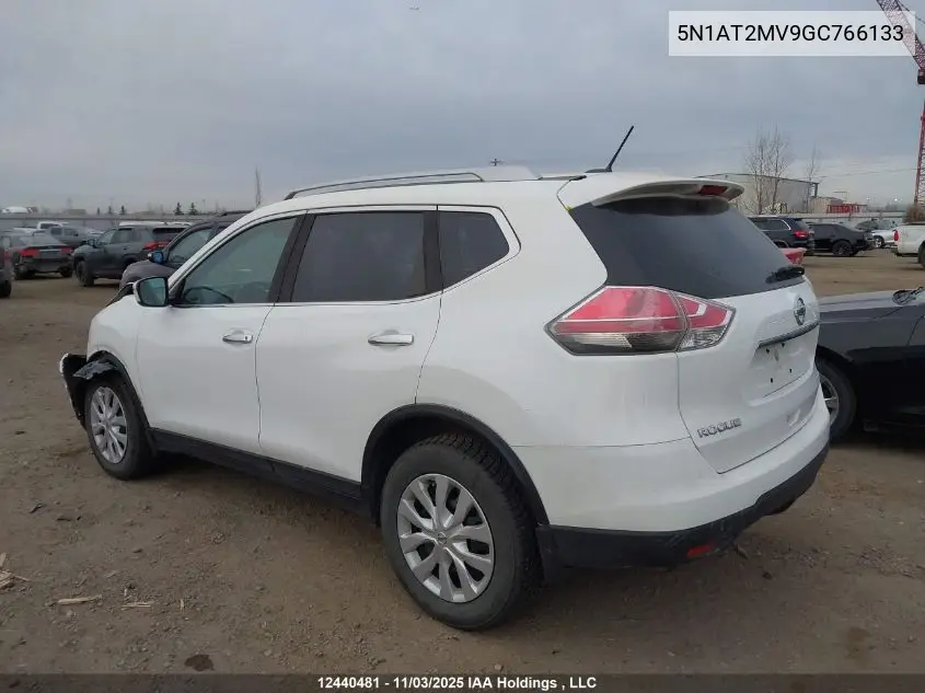 5N1AT2MV9GC766133 2016 Nissan Rogue S/Sl/Sv