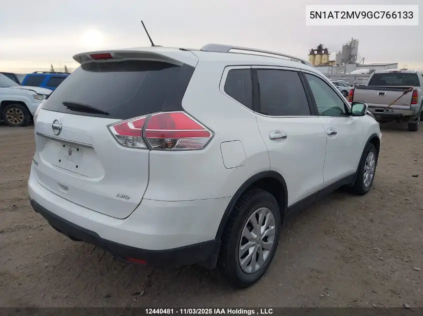 5N1AT2MV9GC766133 2016 Nissan Rogue S/Sl/Sv
