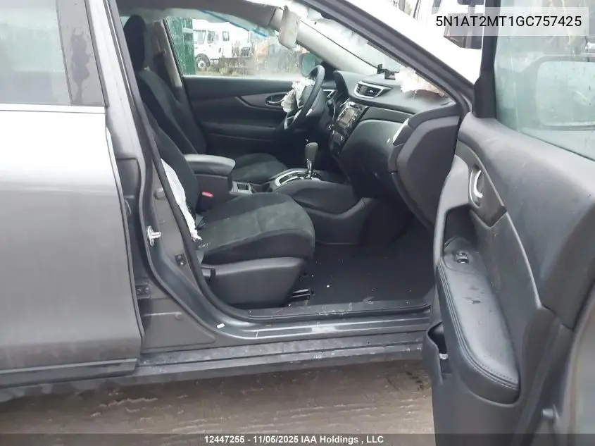 5N1AT2MT1GC757425 2016 Nissan Rogue S/Sl/Sv