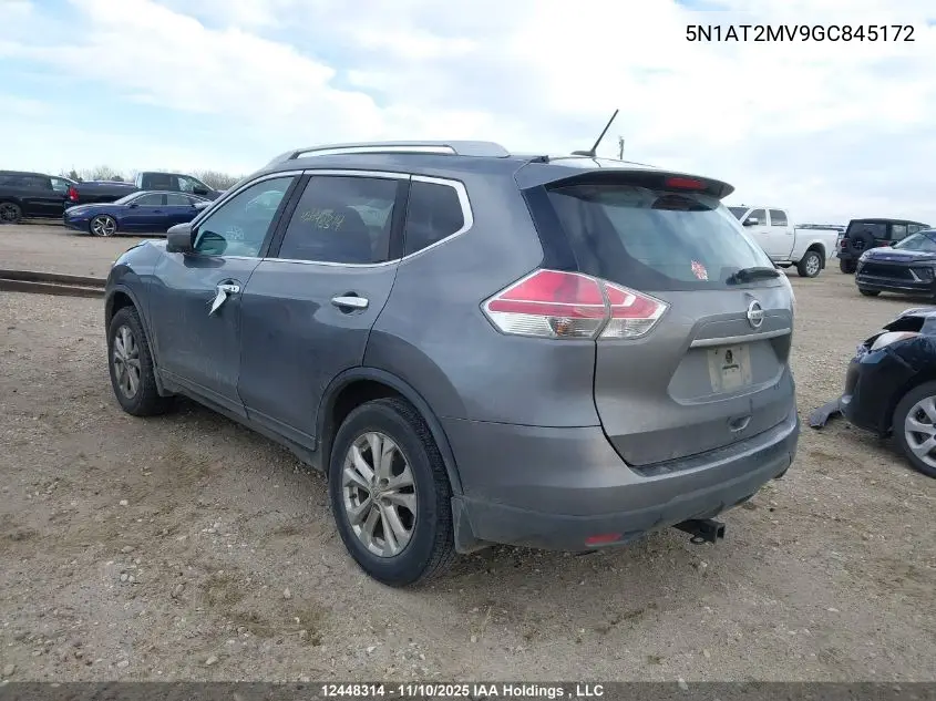5N1AT2MV9GC845172 2016 Nissan Rogue