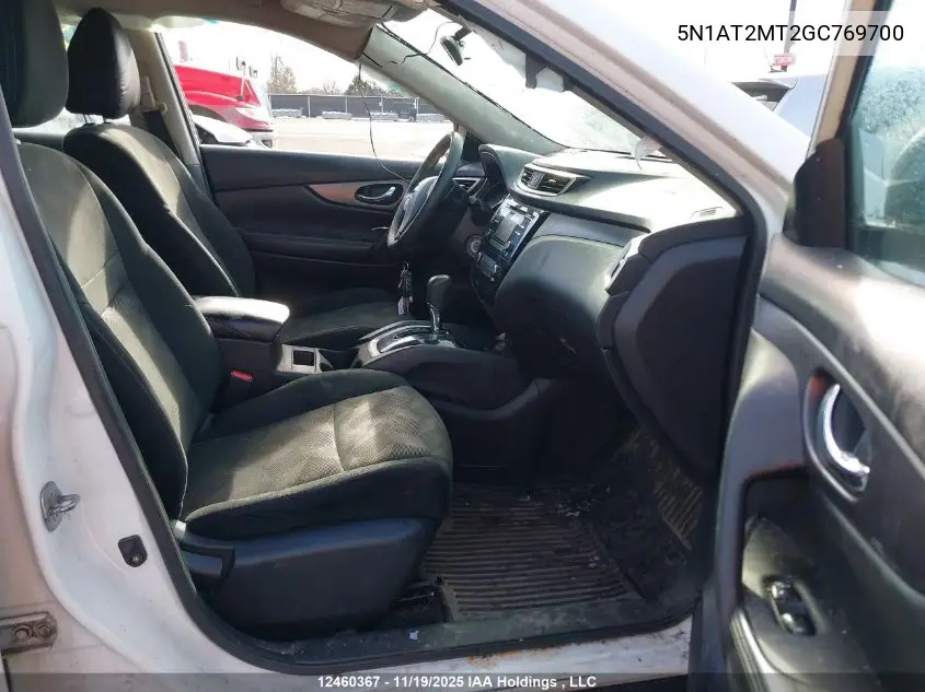 5N1AT2MT2GC769700 2016 Nissan Rogue S/Sv