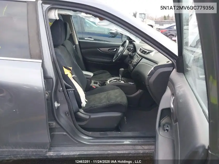 5N1AT2MV6GC779356 2016 Nissan Rogue S/Sl/Sv