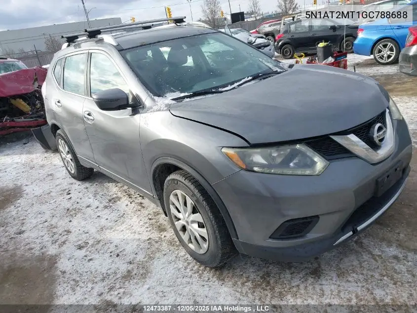 5N1AT2MT1GC788688 2016 Nissan Rogue S/Sl/Sv