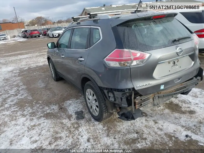 5N1AT2MT1GC788688 2016 Nissan Rogue S/Sl/Sv