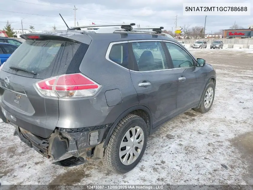 5N1AT2MT1GC788688 2016 Nissan Rogue S/Sl/Sv
