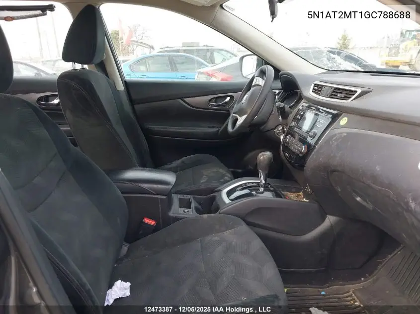 5N1AT2MT1GC788688 2016 Nissan Rogue S/Sl/Sv
