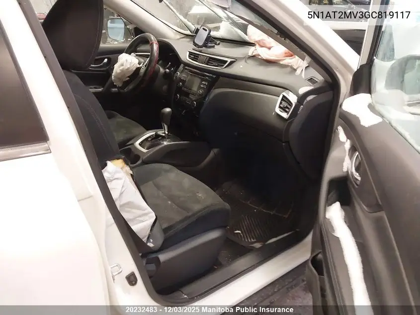 5N1AT2MV3GC819117 2016 Nissan Rogue Sv
