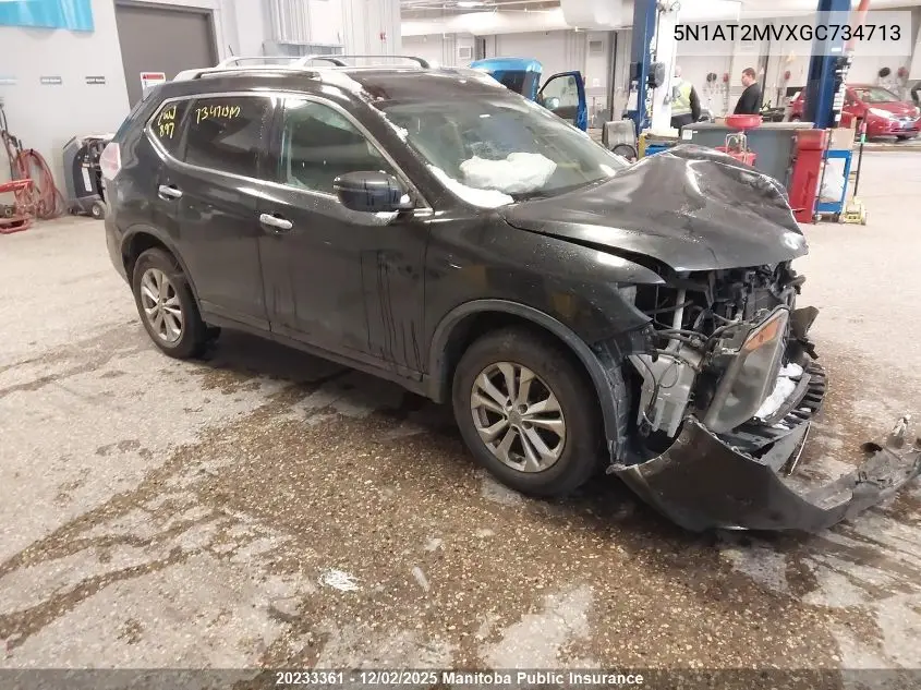 5N1AT2MVXGC734713 2016 Nissan Rogue Sv