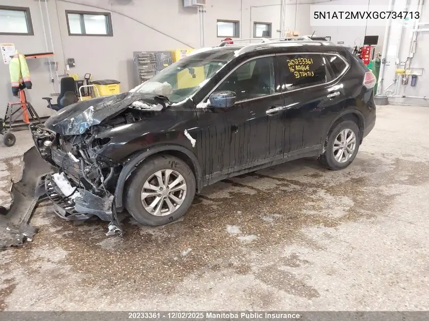 5N1AT2MVXGC734713 2016 Nissan Rogue Sv