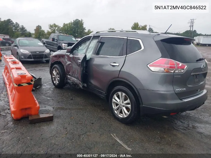 5N1AT2MV4GC846522 2016 Nissan Rogue Sv