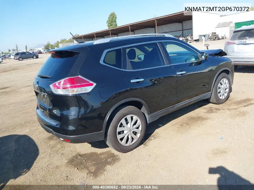 KNMAT2MT2GP670372 2016 Nissan Rogue S