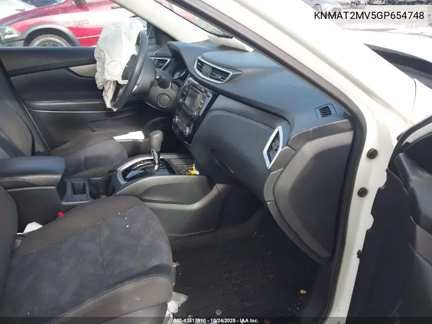 KNMAT2MV5GP654748 2016 Nissan Rogue Sv