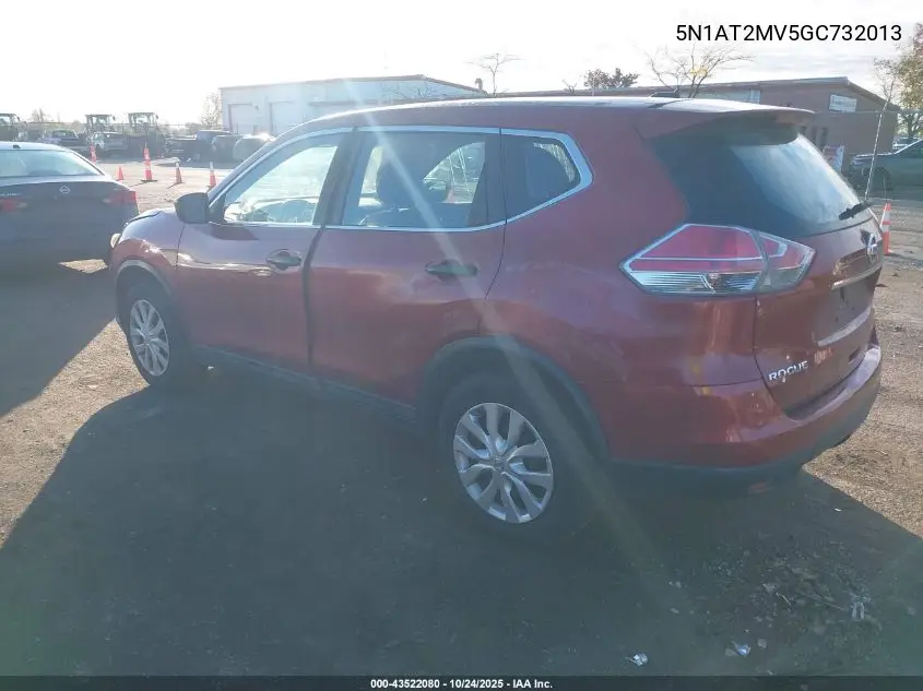 5N1AT2MV5GC732013 2016 Nissan Rogue S/Sl/Sv