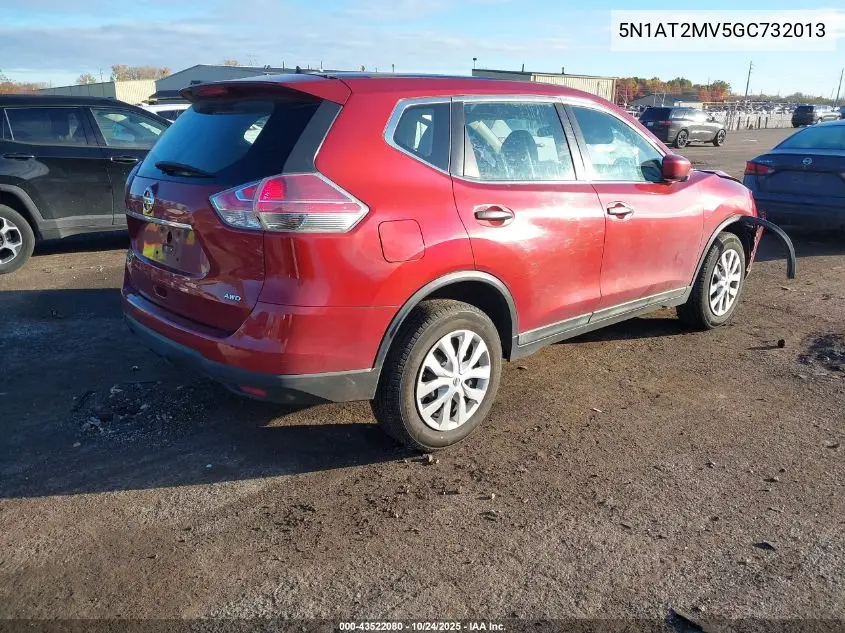 5N1AT2MV5GC732013 2016 Nissan Rogue S/Sl/Sv