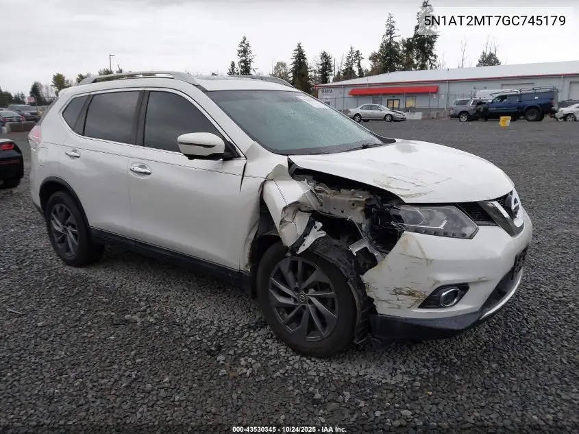 5N1AT2MT7GC745179 2016 Nissan Rogue Sl