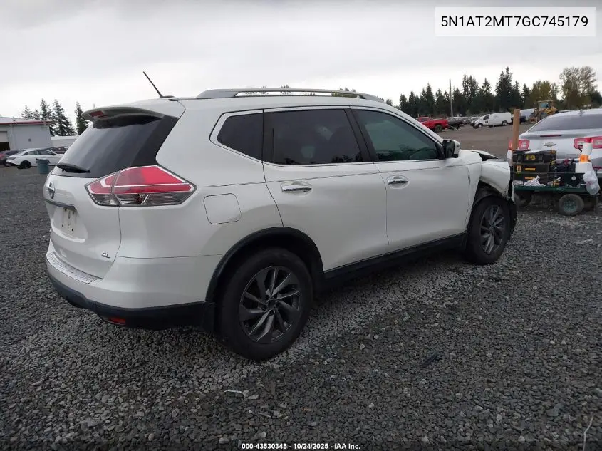 5N1AT2MT7GC745179 2016 Nissan Rogue Sl