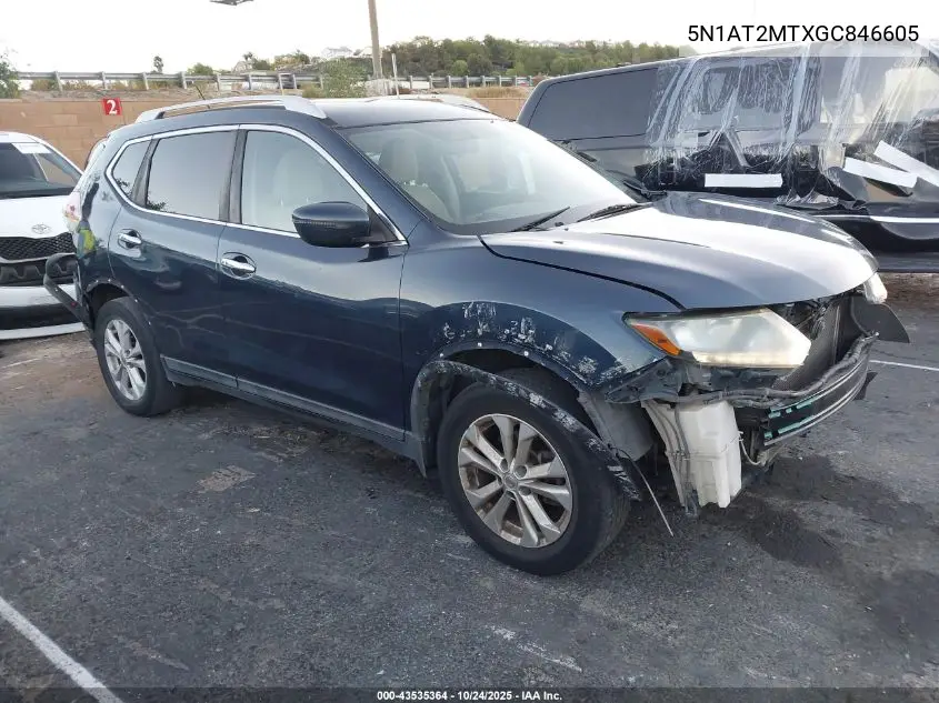 5N1AT2MTXGC846605 2016 Nissan Rogue Sv