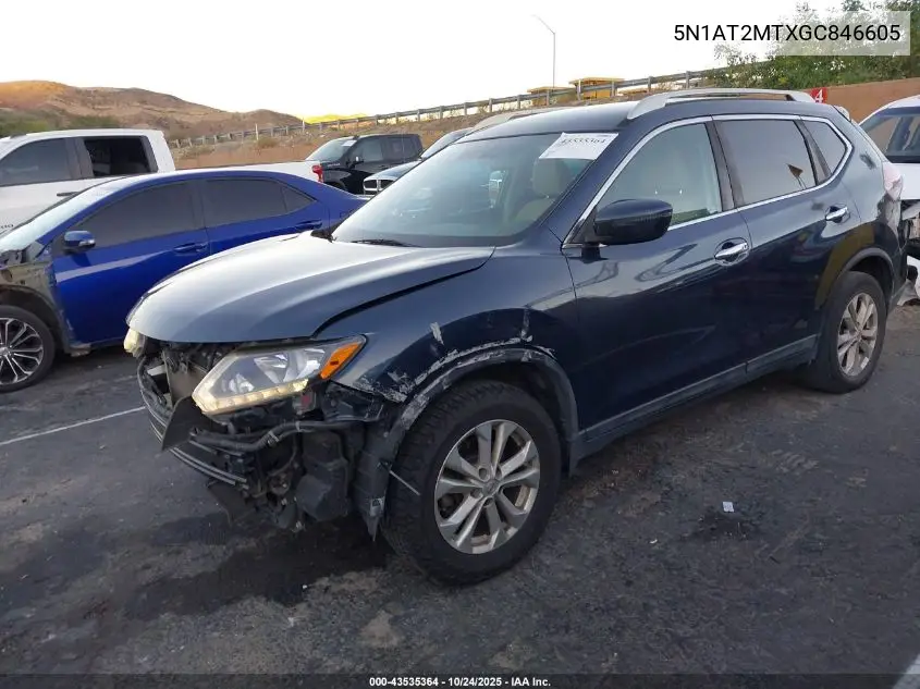 5N1AT2MTXGC846605 2016 Nissan Rogue Sv