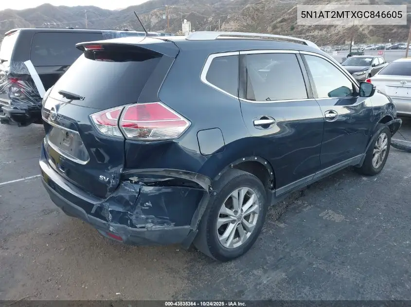 5N1AT2MTXGC846605 2016 Nissan Rogue Sv
