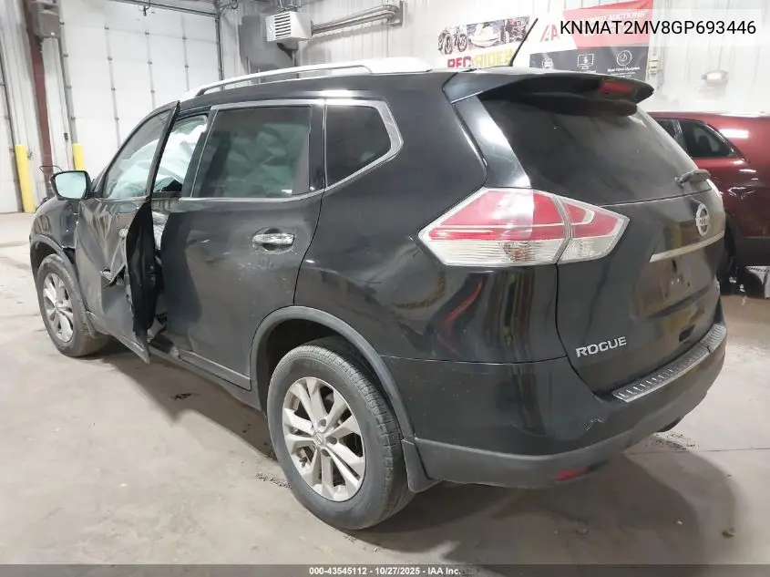 KNMAT2MV8GP693446 2016 Nissan Rogue Sv