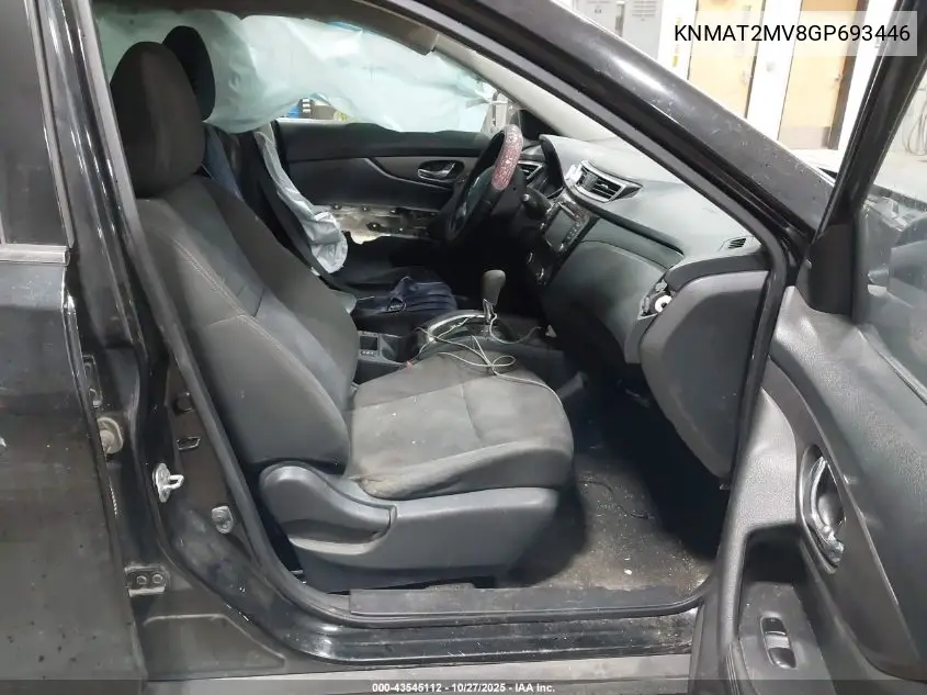 KNMAT2MV8GP693446 2016 Nissan Rogue Sv