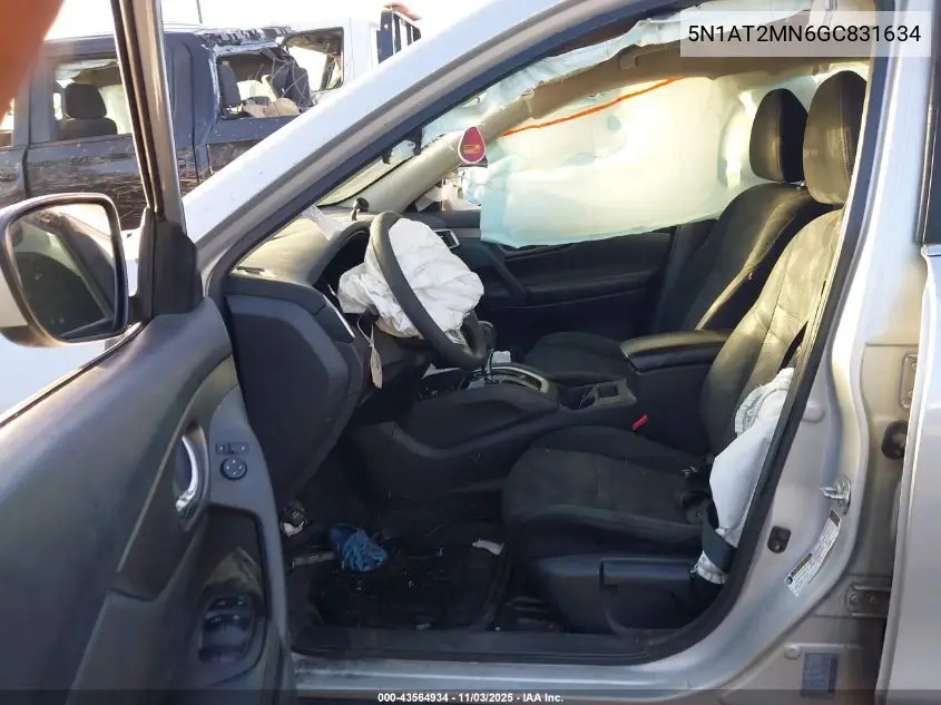 5N1AT2MN6GC831634 2016 Nissan Rogue S