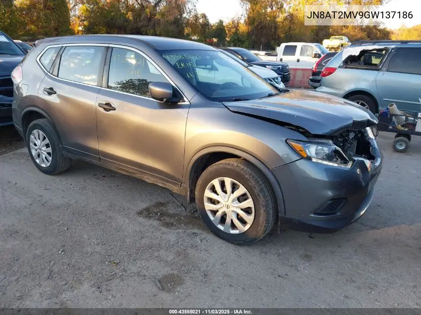 JN8AT2MV9GW137186 2016 Nissan Rogue S