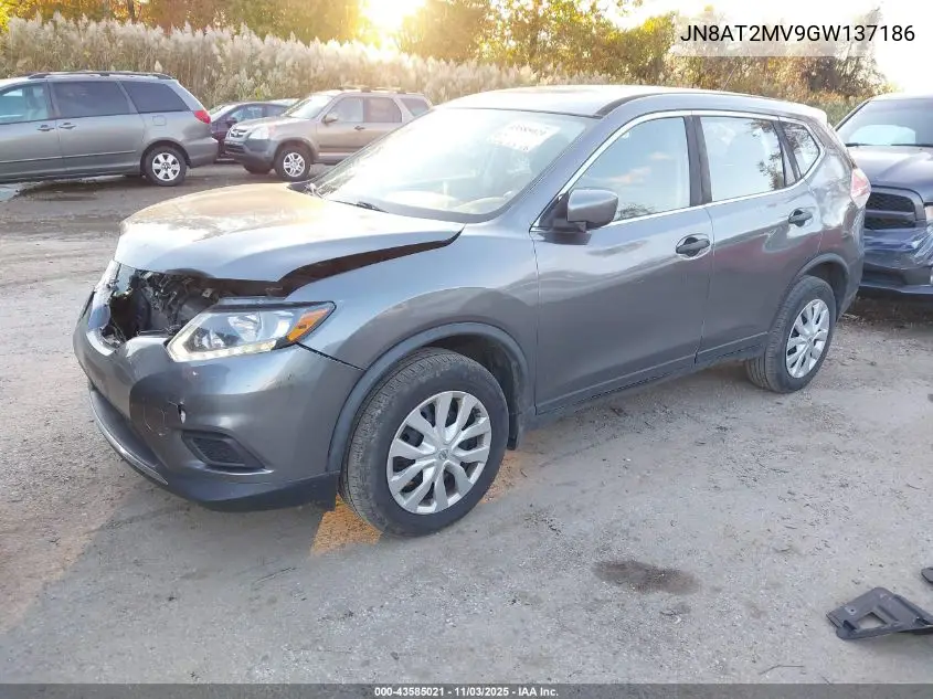 JN8AT2MV9GW137186 2016 Nissan Rogue S