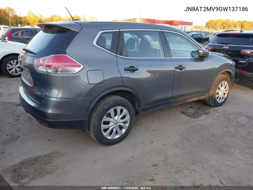 JN8AT2MV9GW137186 2016 Nissan Rogue S