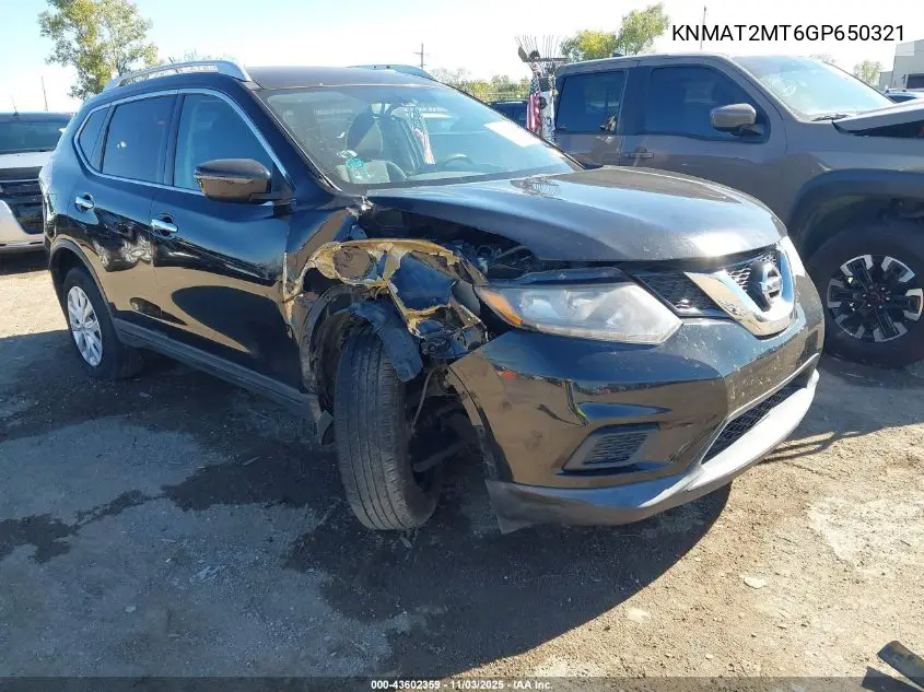 KNMAT2MT6GP650321 2016 Nissan Rogue S