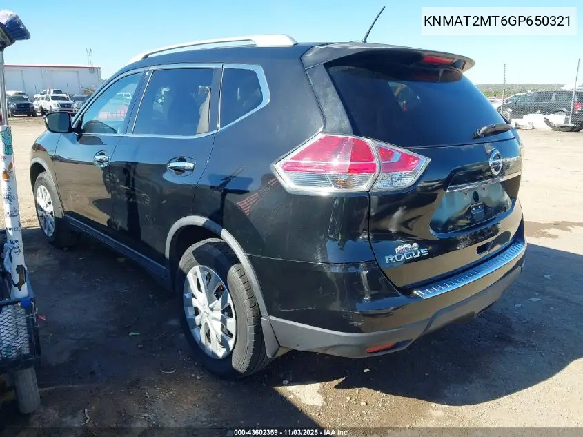 KNMAT2MT6GP650321 2016 Nissan Rogue S