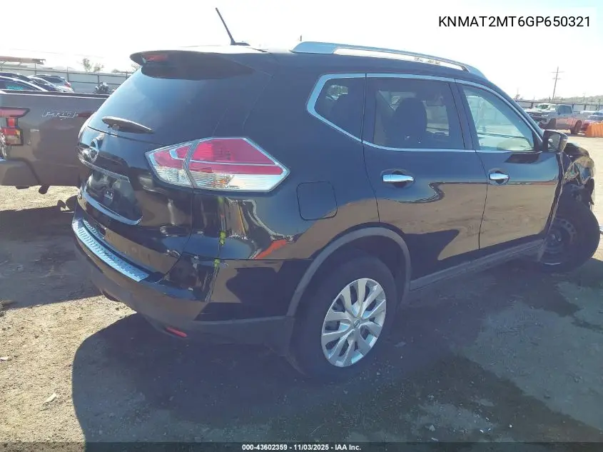 KNMAT2MT6GP650321 2016 Nissan Rogue S