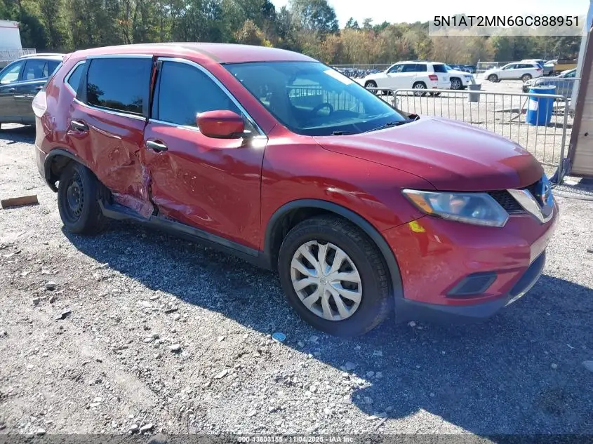 5N1AT2MN6GC888951 2016 Nissan Rogue S