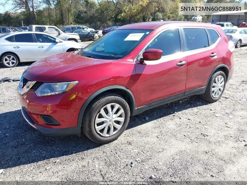 5N1AT2MN6GC888951 2016 Nissan Rogue S