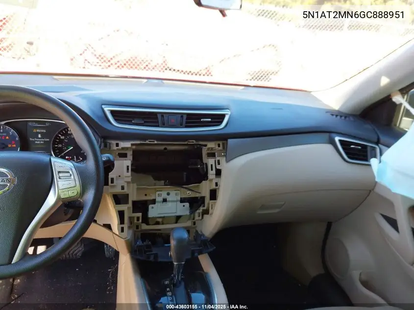 5N1AT2MN6GC888951 2016 Nissan Rogue S