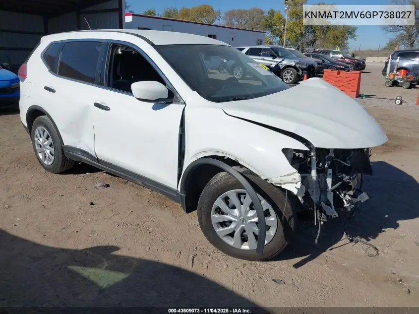 KNMAT2MV6GP738027 2016 Nissan Rogue S