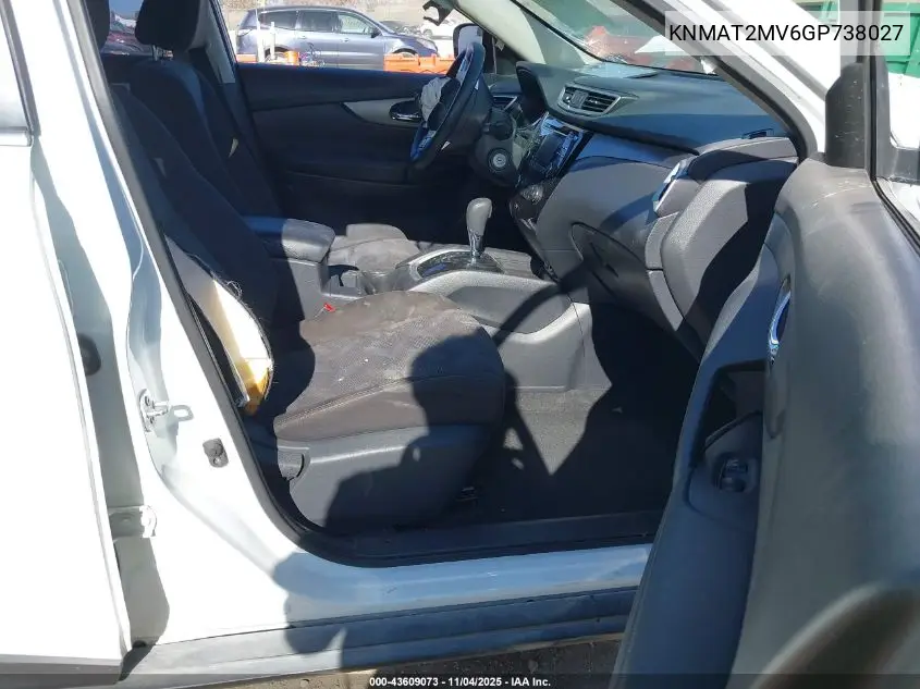 KNMAT2MV6GP738027 2016 Nissan Rogue S