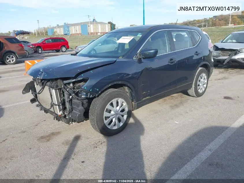 JN8AT2MTXGW014799 2016 Nissan Rogue S