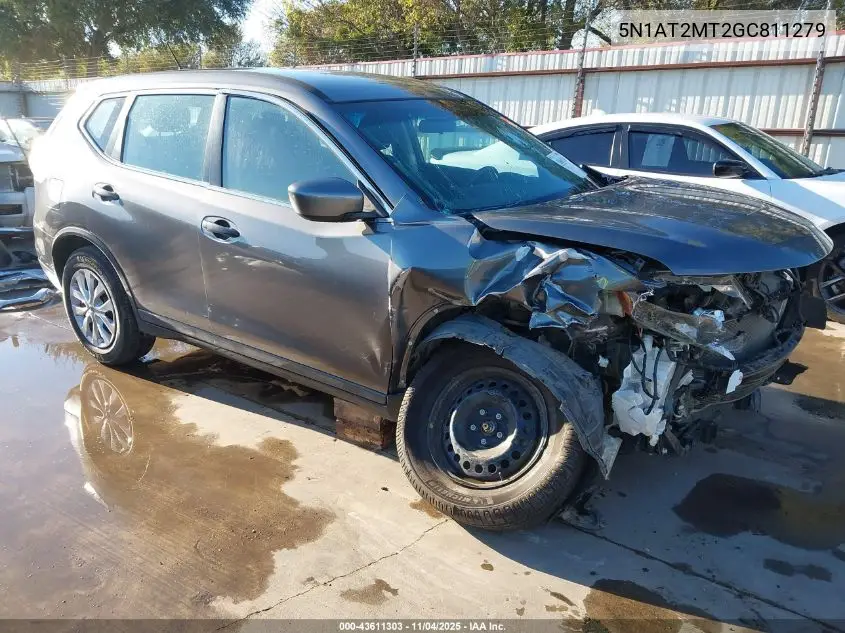 5N1AT2MT2GC811279 2016 Nissan Rogue S/Sl/Sv