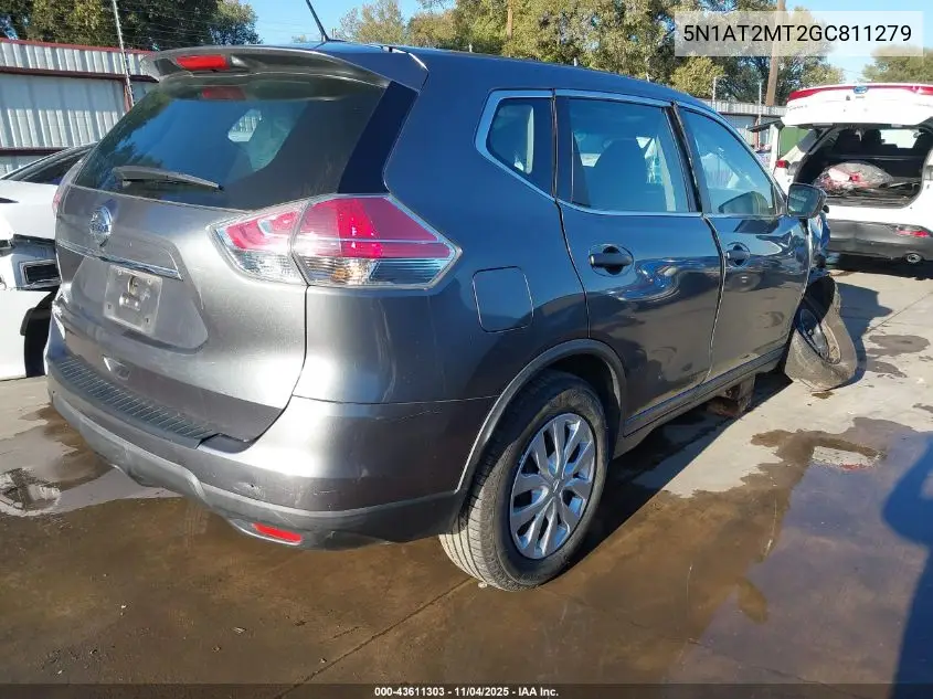 5N1AT2MT2GC811279 2016 Nissan Rogue S/Sl/Sv
