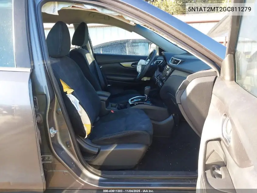 5N1AT2MT2GC811279 2016 Nissan Rogue S/Sl/Sv
